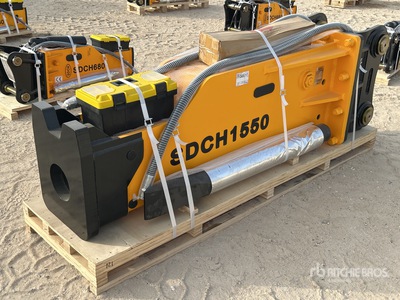 2025 SDCH 1550 Hydraulic Breaker - Fits 28 - 40 ton excavators (Unused)