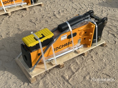 2025 SDCH 680 Hydraulic Breaker - Fits 4 - 7 ton excavators (Unused)