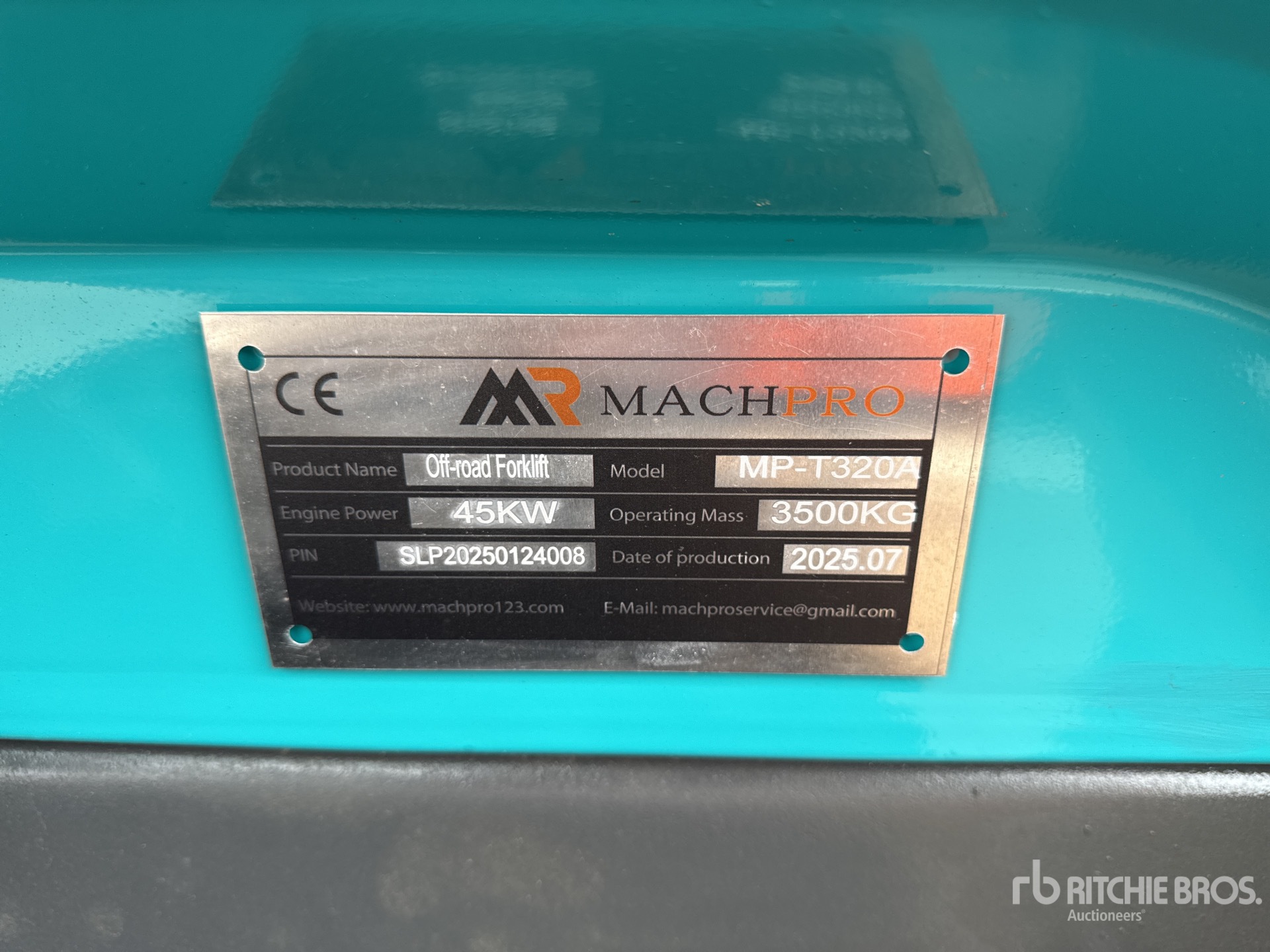 2025 Machpro MP-T320A 3500 kg 4x4 Rough Terrain Forklift (Unused)