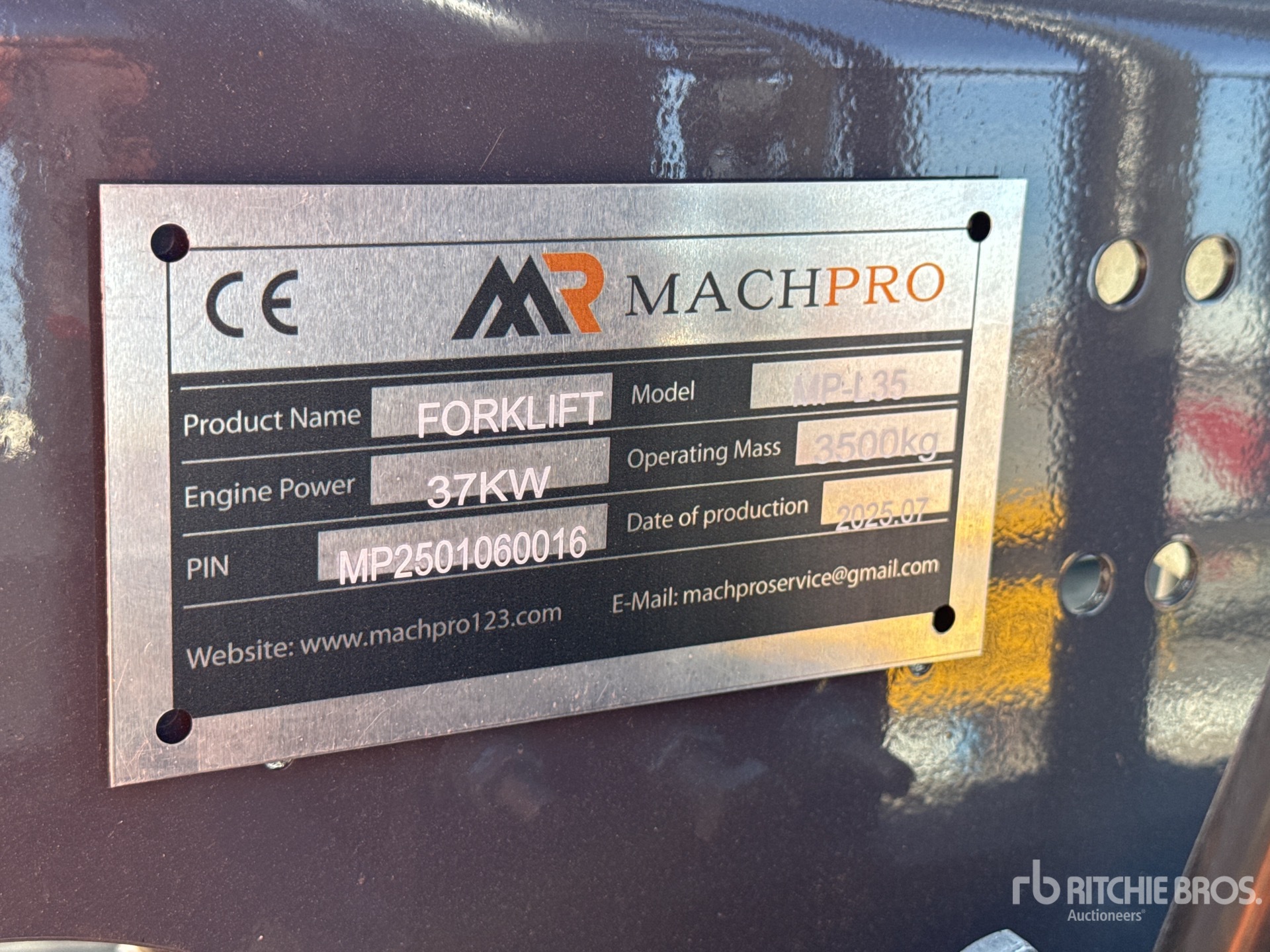 2025 Machpro MP-L35 3500 kg Forklift (Unused)