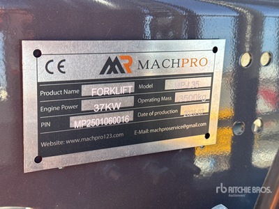 2025 Machpro MP-L35 3500 kg Forklift (Unused)