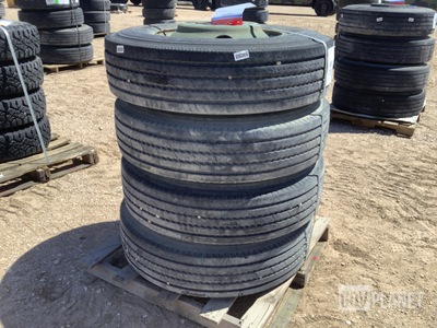 (4) Michelin 11R22.5 Tires w/Wheels