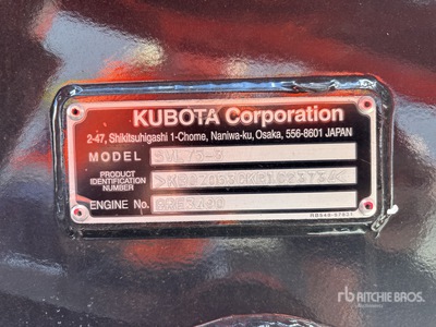 Kubota SVL75-3 Compact Track Loader (Unused)