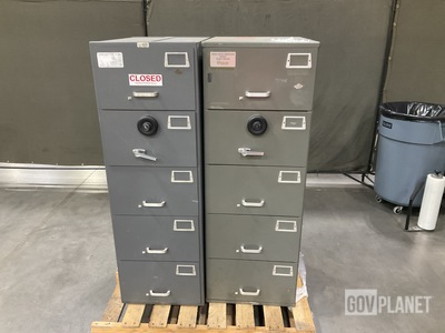 (2) Mosler Filing Cabinet Safes
