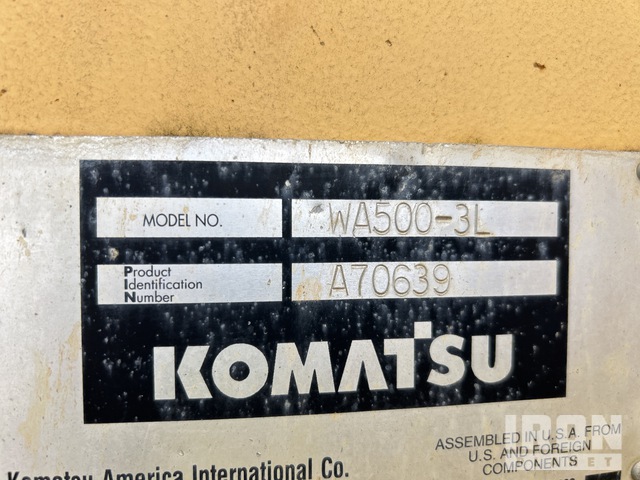 CARGADOR FRONTAL 2000 KOMATSU WA5003L