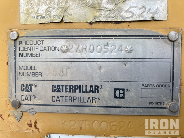 CARGADOR FRONTAL 1996 CATERPILLAR 988F