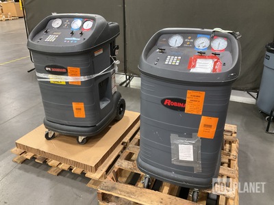 (2) Robinair Cooltech Refrigerant Recovery, Recycling & Recharging Stations