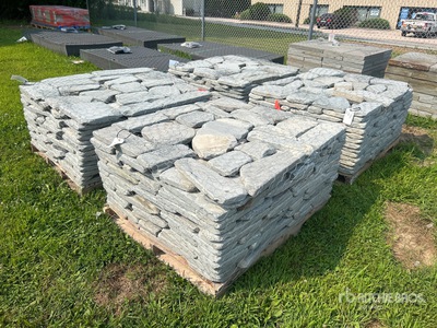 Quantity of (4) Pallets of 1.5 in Tumbled Irregular Pavers