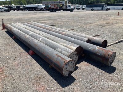 Quantity of (6) 18 in OD 1/2 Wall Length Pipe