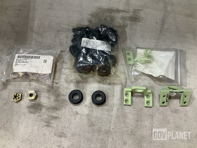 (63) Plain Castellated Hexagon Nuts, (64) Grommets & Assorted Items
