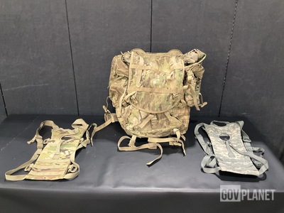 (5) Large Field Pack Sets, (81) Hydration System Carriers & Assorted Items