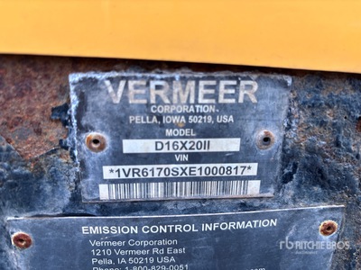 2014 Vermeer D16X20A Barrenadora direccional