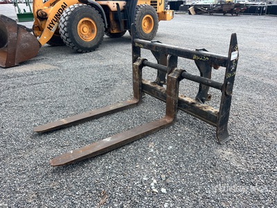 59 in Q/C ホイールローダー用フォーク - Fits Hyundai HL740