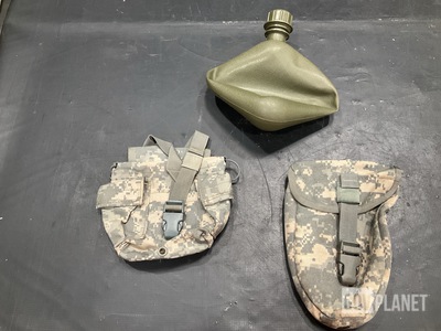 (225) Canteen Pouches, (115) Entrenching Carriers & Assorted Items