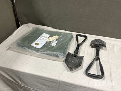 (1) Storage Bag, (7) Entrenching Hand Tools & Assorted Items