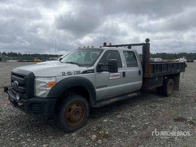 2013 Ford F-550 XL 4x4 Crew Cab Flatbed Truck