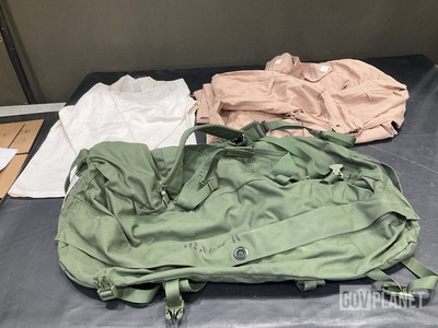 (4) Pairs of Coveralls, (10) Duffel Bags, (18) Smocks & Assorted Items