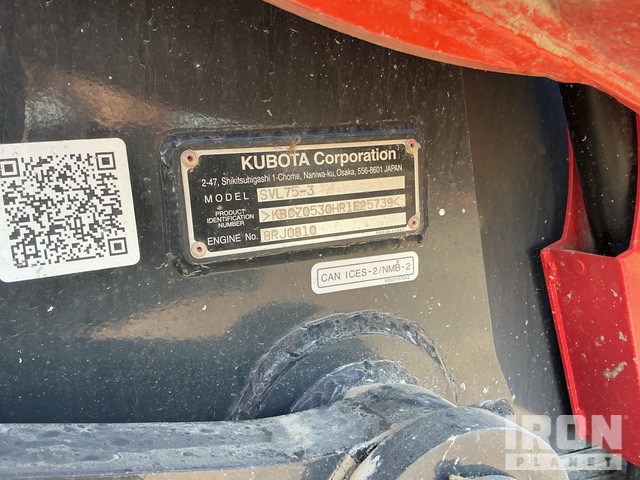 MINI CARGADOR SOBRE ORUGAS 2024 KUBOTA SVL753