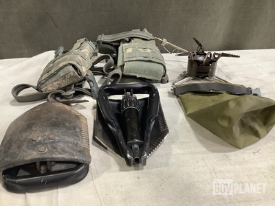 (6) Camping Stoves, (5) Holsters, (10) Hydration Carriers & Assorted Items