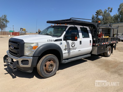 2012 Ford F 550 Crew Cab w/Crane XL 4x4 Crew Cab Pritsche-Lkw