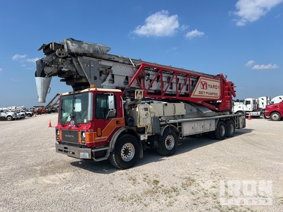 Putzmeister TB 130 126 ft on 2002 Mack MR688S 8x4 Twin-Steer Concrete Conveyor Truck