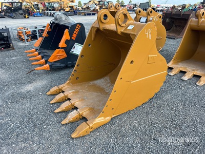 Cat 48 in Digging Excavator Bucket