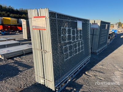 Quantity of (20) 2025 SUNTOP S0610 10 ft x 6 ft Chain Link Temporary Site Fence (Unused)