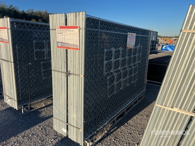 Quantity of (20) 2025 SUNTOP S0610 10 ft x 6 ft Chain Link Temporary Site Fence (Unused)