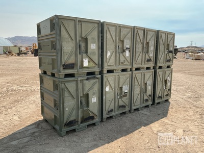 (8) Plastics Research 102440-101 Pallet Containers
