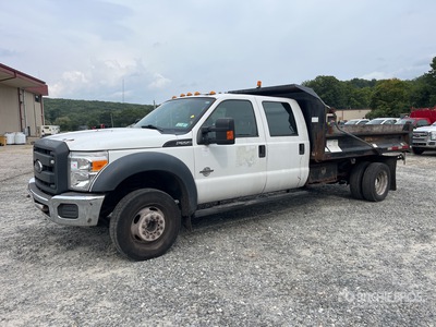 2015 Ford F-550 XL 4x2 Crew Cab Flatbed Tipper Truck