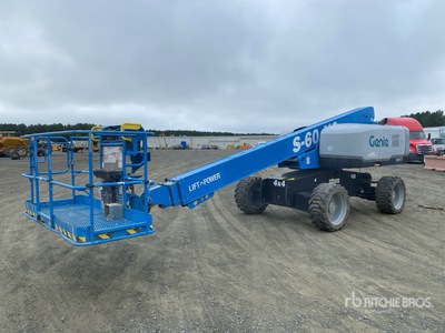 2019 Genie S-60XC 4WD Diesel Telescopic Boom Lift