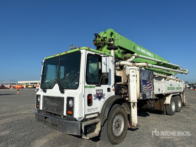 1997 Schwing BPL1200 HDR-23 on 1997 Mack MR688S 6x4 Concrete Pump Truck
