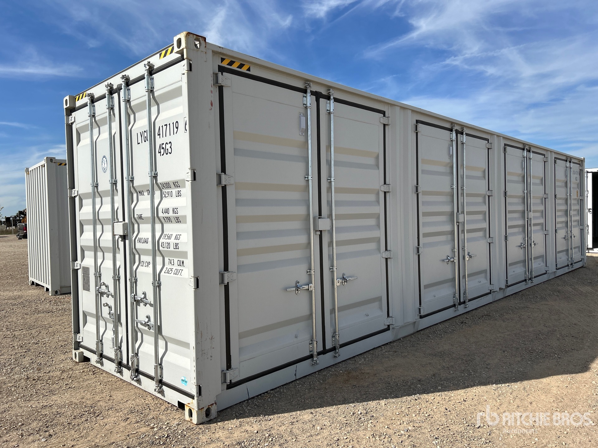 2025 40 ft High Cube Multi-Door Storage Container