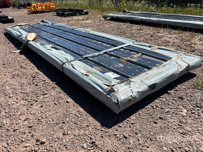 Quantity of (100) 2025 Future FTL100 12 ft Black Galvalume Steel Siding/Roofing Sheets (Unused)