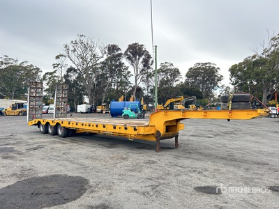 1997 Lusty 3 Rows of 4 Hydraulic Deck Widening Remorque Surbaissée