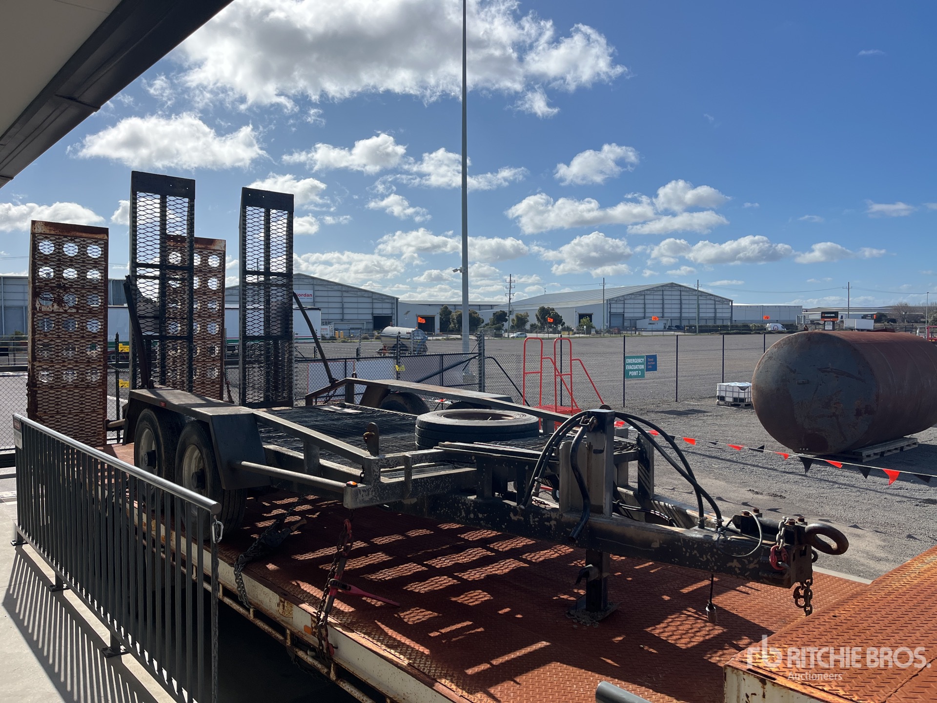 1987 Custom Built Bogie/A Plant Trailer