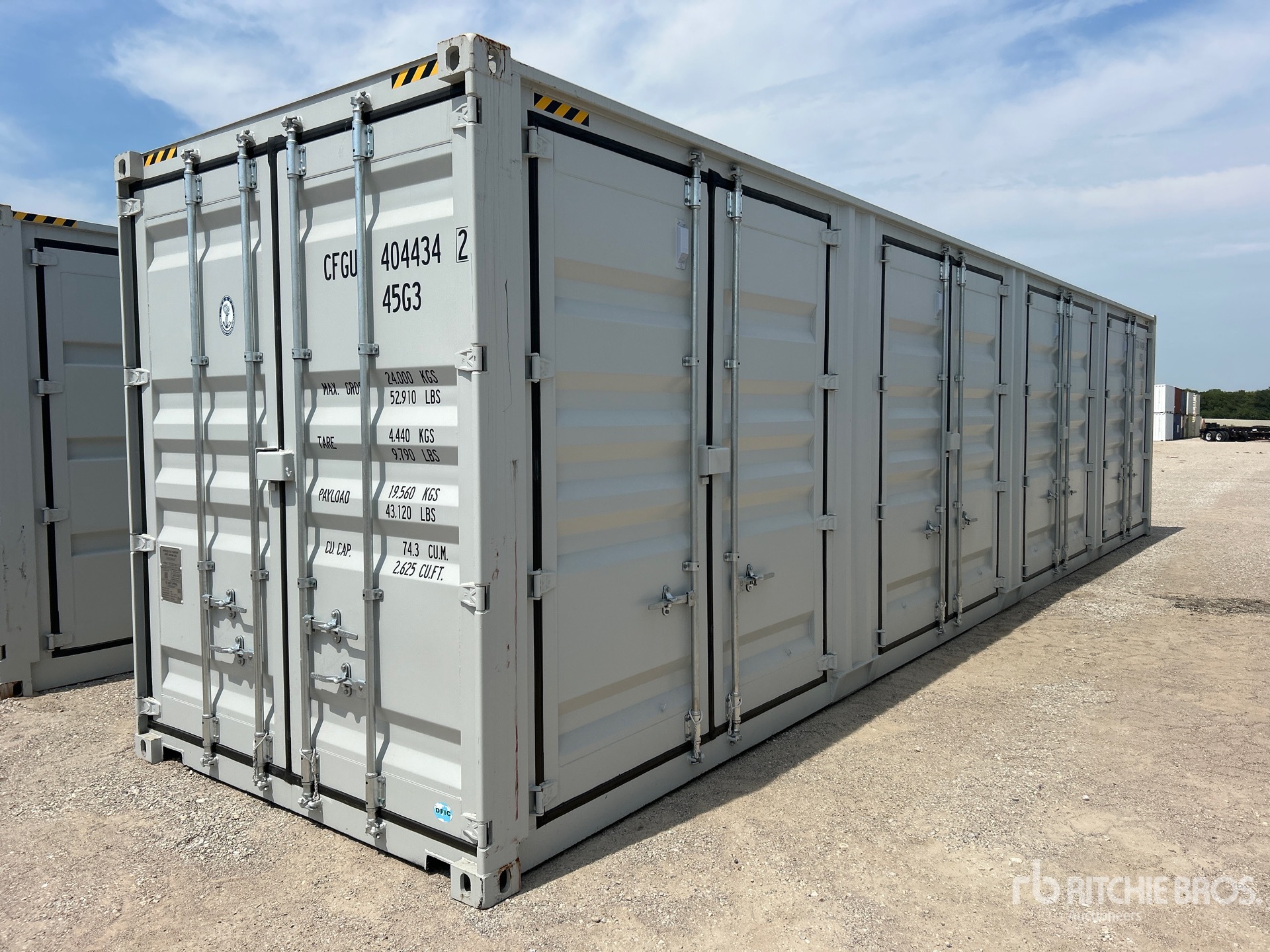 2025 40 ft High Cube Multi-Door Storage Container