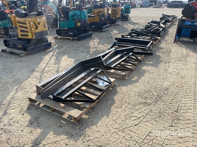 Quantity of (10) 2025 Mower King SA 48 in Skid Steer Forks (Unused)