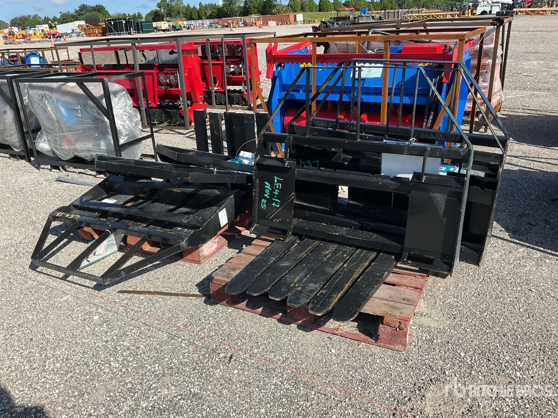 Quantity of (6) 2025 Mower King SA 45 in Skid Steer Forks (Unused)