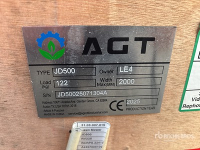 2025 AGT JD500 Cortacesped (Unused)