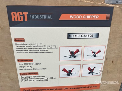 2025 AGT GS1500 Houtversnipperaar (Unused)