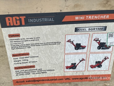 2025 AGT SGR1500 Walk-Behind Stubbenfräse (Unused)