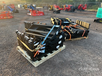 Quantity of (12) 2025 Mower King SA 48 in Skid Steer Forks (Unused)