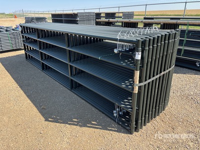 Quantity of (24) 2025 BYT 15 ft 4 in x 4 ft Steel Magnum Ranch Livestock Panel (Unused)