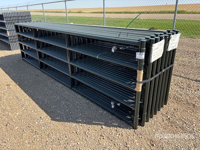 Quantity of (16) 2025 BYT MRG160 15 ft 6 in x 4 ft Steel Magnum Ranch Livestock Gate (Unused)