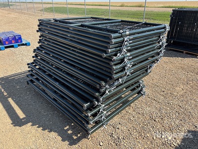 Quantity of (24) 2025 BYT MSRG06 5 ft 9 in x 4 ft Steel Mesh Ranch Livestock Gate (Unused)