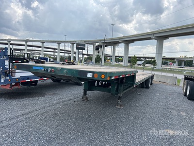 2002 Lufkin 48 ft T/A Spread Axle Single Drop Rimorchio a pianale