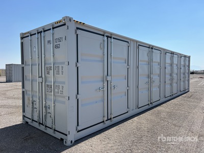 2025 40 ft High Cube Multi-Door Storage Container (Unused)