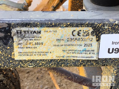2023 Titan Tool PL 3500 Parking Lot Stripe Paint Sprayer Rayador de pintura (Inoperable)
