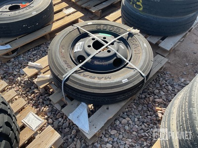 Goodyear 10R22.5 Tire w/Wheel